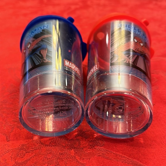 Rare marvel NYC Broadway Spider-Man turn off the dark musical drink cups - Picture 3 of 7